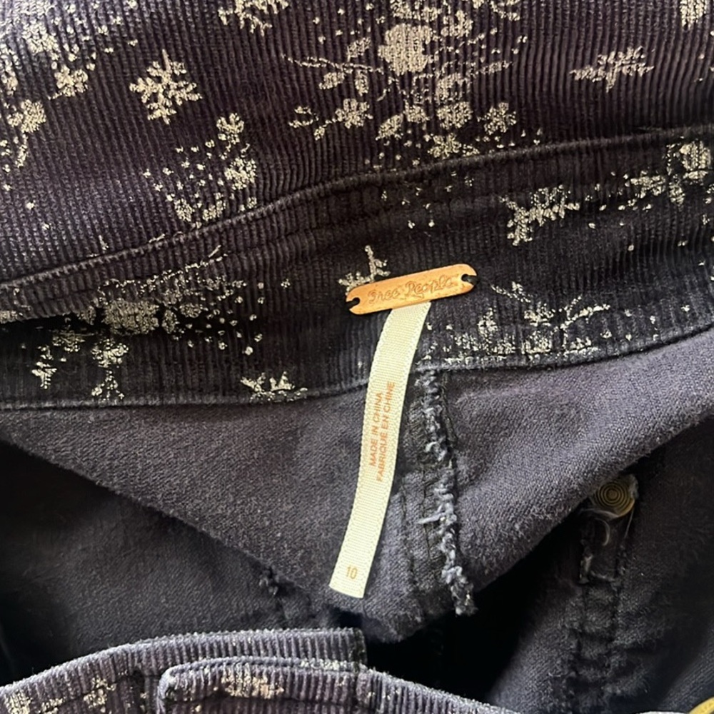 Free People Purple Corduroy Shortalls - Picture 6 of 7